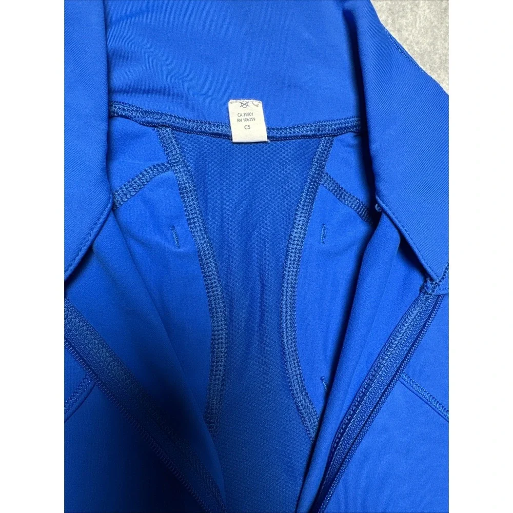 Lulelemon Royal Blue Race With Grace‎ Vented Long Sleeve 1/4 Zip Woman's Size 2